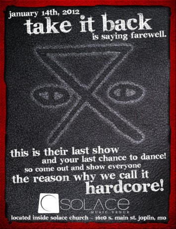 Take It Back! Last Show Flier